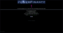 Desktop Screenshot of powerfinance.com